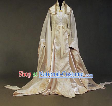 Chinese Ancient Han Fu Clothing Robes Tunics Accessories Traditional China Clothes Adults Kids