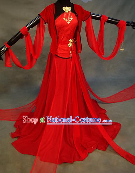 Chinese Ancient Han Fu Clothing Robes Tunics Accessories Traditional China Beauty Clothes Adults Kids