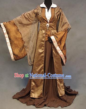 Chinese Ancient Han Fu Clothing Robes Tunics Accessories Traditional China Clothes Adults Kids