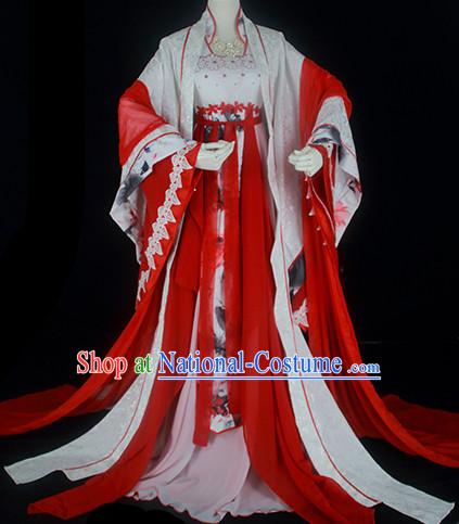 Ancient Chinese Fairy Costumes Imperial Princess Outfits Complete Set for Women