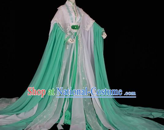 Ancient Chinese Fairy Style Costumes Imperial Princess Outfits Complete Set for Women