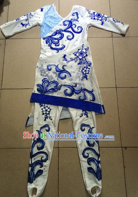 Chinese Traditional Fan Dance Costumes for Women Customized Dance Dresses Dancing Wear Complete Set for Kids