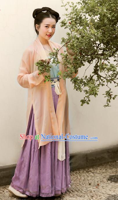 Chinese Ming Dynasty Hanfu Dress China Hanfu Costume Histroical Dresses Traditional Hanfu Wedding Ceremony Chinese Culture Clothing Complete Set