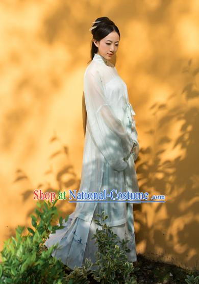 Chinese Ming Dynasty Hanfu Dress China Hanfu Costume Histroical Dresses Traditional Hanfu Wedding Ceremony Chinese Culture Clothing Complete Set