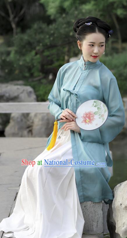 Chinese Ming Dynasty Hanfu Dress China Hanfu Costume Histroical Dresses Traditional Hanfu Wedding Ceremony Chinese Culture Clothing Complete Set