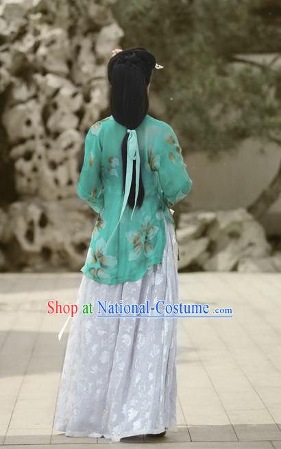 Chinese Ming Dynasty Hanfu Dress China Hanfu Costume Histroical Dresses Traditional Hanfu Wedding Ceremony Chinese Culture Clothing Complete Set