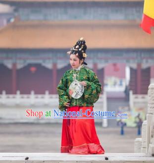 Chinese Ming Dynasty Hanfu Dress China Hanfu Costume Histroical Dresses Traditional Hanfu Wedding Ceremony Chinese Culture Clothing Complete Set