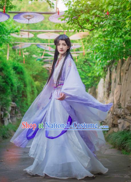 Chinese Traditional Han Fu Swordsman Clothes for Men China Women Dress Customized  Male Dresses Cheongsams Qipao Hanfu Complete Set