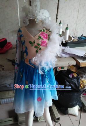 Chinese Traditional Dance Costumes for Women Customized Dance Dresses Dancing Wear Complete Set for Kids