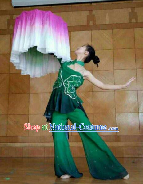 Chinese Traditional Fan Dance Costumes for Women Customized Dance Dresses Dancing Wear Complete Set for Kids