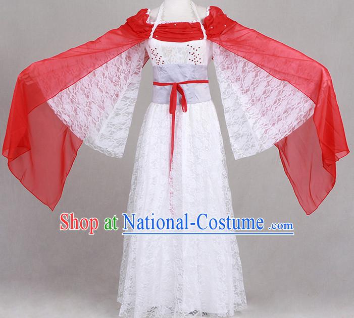 Chinese TV Drama Beauty Costume Ancient Theatrical Costumes Historical Clothing and Hair Jewelry Complete Set for Women