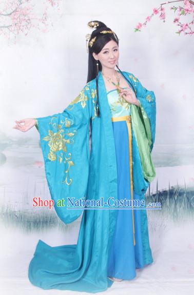 Ancient Chinese Princess Embroidered Costumes Complete Set for Women