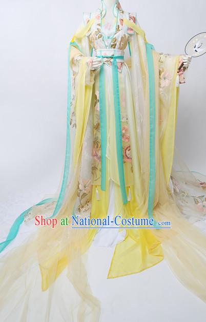 Ancient Chinese Stage Palace Dress National Costume Halloween Costumes Hanfu Chinese Dresses Chinese Clothing