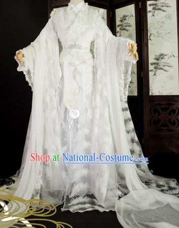 Top Chinese Ancient Princess Guzhuang Hanfu Women s Clothing _ Apparel Chinese Traditional Dress Theater and Reenactment Costumes Complete Set