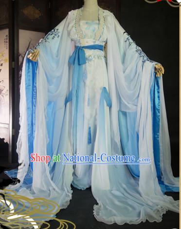 Top Chinese Ancient Princess Guzhuang Hanfu Women s Clothing _ Apparel Chinese Traditional Dress Theater and Reenactment Costumes Complete Set