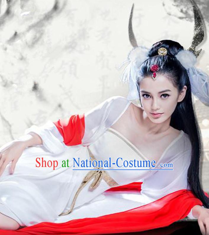 Top Chinese Ancient Empress Women s Clothing _ Apparel Chinese Traditional Dress Theater and Reenactment Costumes and Headwear Complete Set