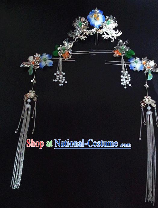 Princess Hanfu Hair Accessories Headpiece Headdress Phoenix Crown Hair Decoration Head Hairpin Accessories Comb Wedding Headwear Hair Accessorie Head Dress