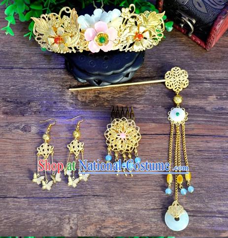 Princess Hanfu Hair Accessories Headpiece Headdress Phoenix Crown Hair Decoration Head Hairpin Accessories Comb Wedding Headwear Hair Accessorie Head Dress