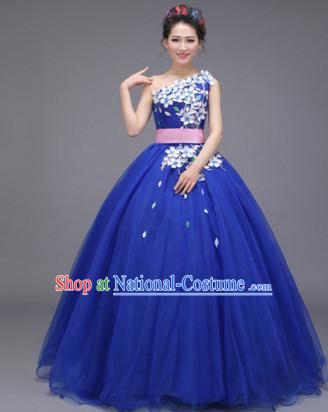 Chinese Flower Dance Costume Dance Costumes Fan dance Umbrella Ribbon Fans Water Sleeve Dancer Dancing Costumes Complete Set