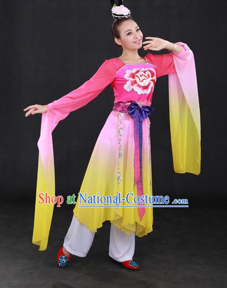 Long Sleeve Happy Festival Chinese Minority Dress Han Uniform Traditional Stage National Costume Sale