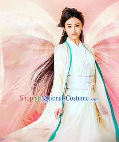 Top Chinese Ancient Guzhuang Hanfu Women s Clothing _ Apparel Chinese Traditional Dress Theater and Reenactment Costumes and Headwear Complete Set