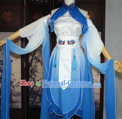 Chinese High Quality Cosplay Fairy Princess Goddness Costume Cosplay Costumes Complete Set for Women Girls Children Adults