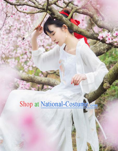 Asian Traditional High Quality Hanfu Han Dynasty Clothes Costume Costumes Complete Set for Women Girls Children Adults