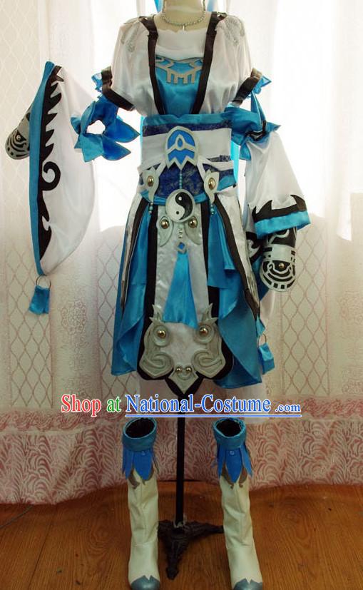 China High Quality Costume Cosplay Taoist Archer Costume Avatar Costumes Wonderflex Knight Armorsuit Leather Metal Fantasy Armoury Complete Set