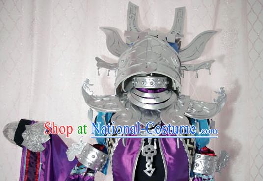 Top Chinese Traditional Armor Cosplay Suphero Supheroine Classical Headwear Hat