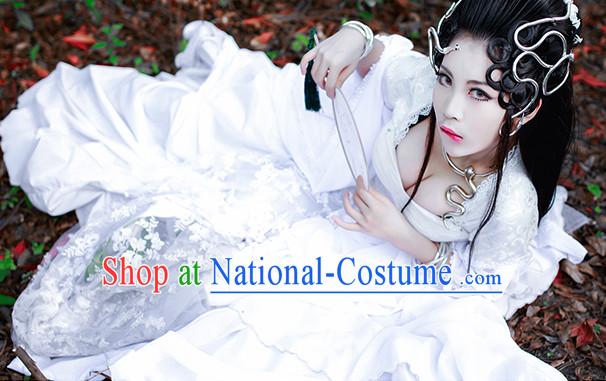 Top Chinese Imperial Royal Princess Traditional Wear Queen Dresses Fairy Cosplay Costumes Ideas Asian Cosplay Supplies Complete Set