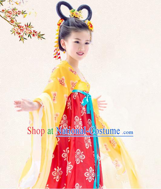 Traditional Chinese Costume Chinese Classical Clothing Princess Garment and Headpieces Complete Set for Women