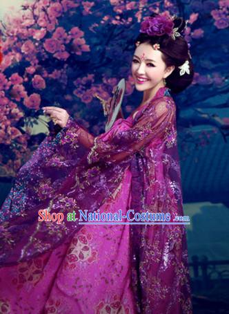 Traditional Chinese Stage Dancing Costume Chinese Classical Dance Costumes Complete Set for Women