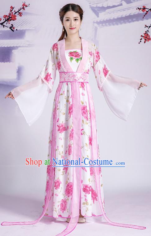 Traditional Chinese Hanfu Women Clothes CLassical Dress Complete Set