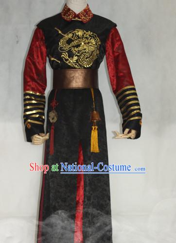 Ancient Prince Hanfu Hanzhuang Han Fu Han Clothing Traditional Chinese Dress National Costume Complete Set for Men or Boys