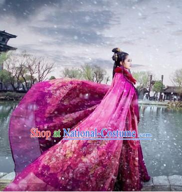 Purple Ancient Chinese Princess Costume Hanfu Clothing High Quality Chinese National Costumes Complete Set for Women