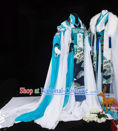 Ancient Chinese Princess Court Dresses Hanzhuang Han Fu Han Clothing Traditional Chinese Dress Hanfu National Costumes and Hair Jewelry Complete Set for Women or Girls