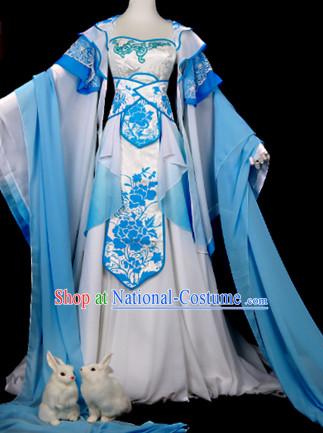 Ancient Chinese Princess Dance Costumes Dresses Hanzhuang Han Fu Han Clothing Traditional Chinese Dress Hanfu National Costume Complete Set for Women or Girls