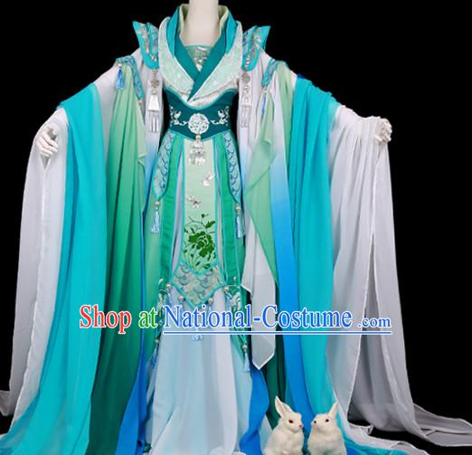 Ancient Chinese Princess Empress Queen Dresses Hanzhuang Han Fu Han Clothing Traditional Chinese Dress Hanfu National Costume Complete Set for Women or Girls