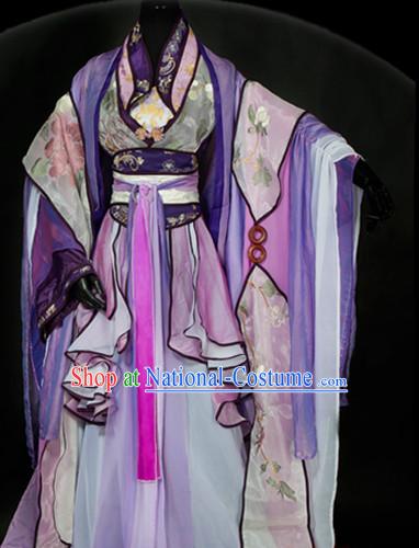 Ancient Chinese Princess Dresses Hanzhuang Empress Han Fu Queen Han Clothing Traditional Chinese Dress Hanfu National Costume Complete Set for Women or Girls