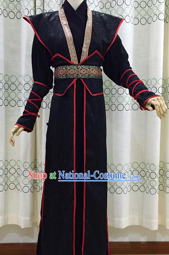 Ancient Chinese Style Halloween Cosplay Cos Fighter Knight Complete Set for Men