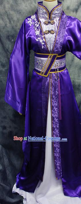 Chinese Classical Royal Hanfu Han Fu Clothes and Hairpieces Complete Set for Men