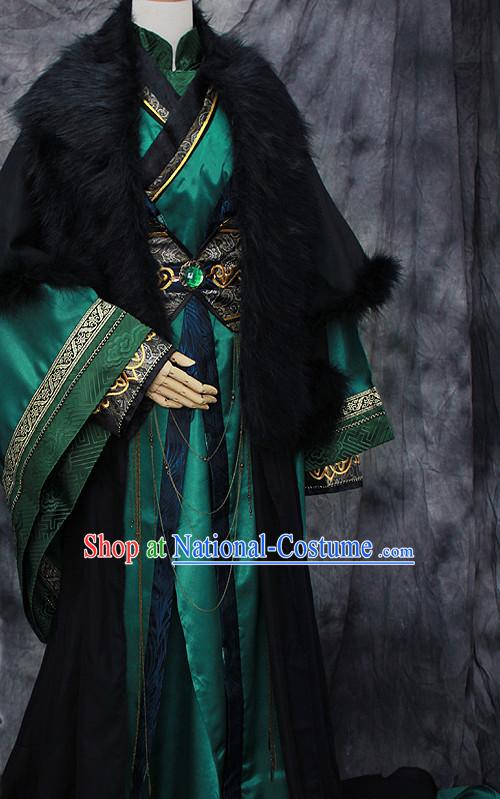 Chinese Classical Prince Royal Hanfu Han Fu Clothes Complete Set for Men