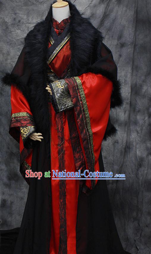 Chinese Classical Emperor Imperial Dresses Hanfu Han Fu Complete Set for Men