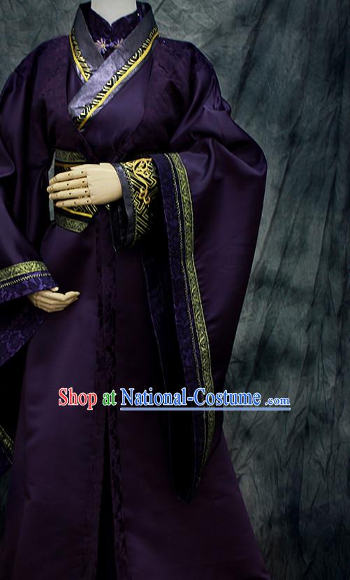 Chinese Classical Emperor Imperial Dresses Hanfu Han Fu Complete Set for Men