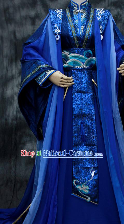 Chinese Classical Emperor Imperial Robe Clothes Hanfu Han Fu Complete Set for Men