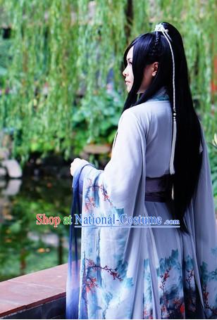 Top Chinese Ancient Costumes Theater and Reenactment Costumes and Headgear Complete Set for Women