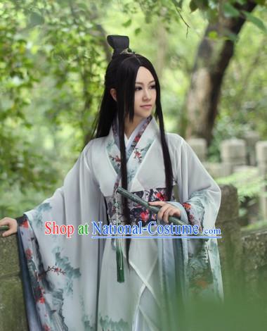 Top Chinese Ancient Costumes Theater and Reenactment Costumes and Headgear Complete Set for Women