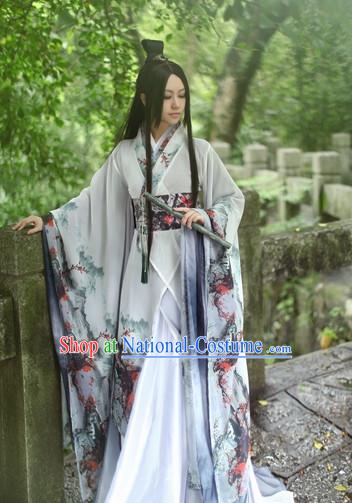 Top Chinese Ancient Costumes Theater and Reenactment Costumes and Headgear Complete Set for Women