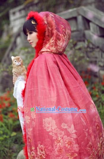 Top Chinese Ancient Costumes Theater and Reenactment Costumes and Headgear Complete Set for Women