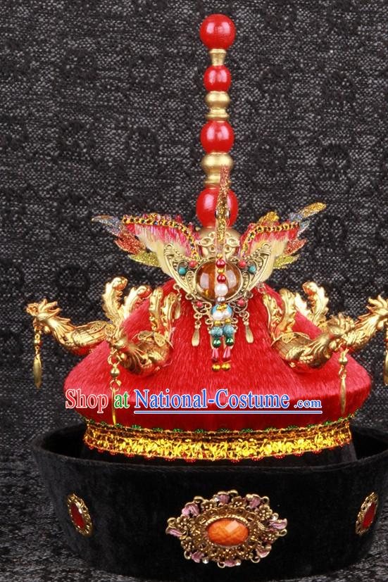 Top Handmade Chinese Ancient Imperial Empress Wedding Phoenix Hat